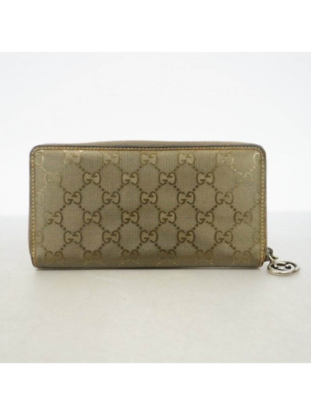 Gucci Wallet GG Supreme Khaki Green Silver - Picture 8 of 8